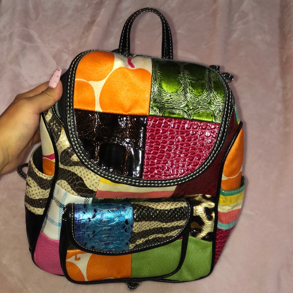 Colorful mini backpack - Picture 2 of 2